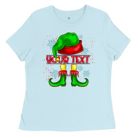 Baby Blue Elf Your Text Ladies Tee - CowhideDigitalArt