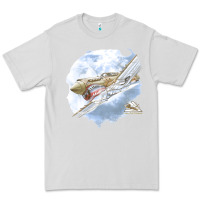 Dove Grey 40 flying tigers Premium Tee - artisFamous