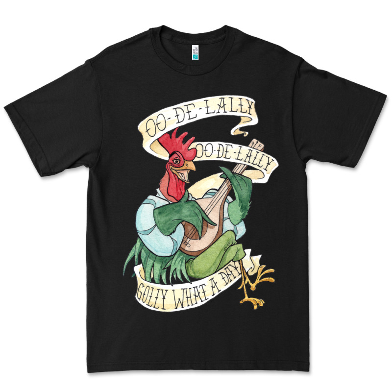 Alan A Dale Rooster  Oo De Lally Golly What A Day Tattoo Watercolor Pa Premium Tee by artisFamous | Teevron