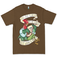 Cacao alan a dale rooster  oo de lally golly what a day tattoo watercolor pa Premium Tee - artisFamous