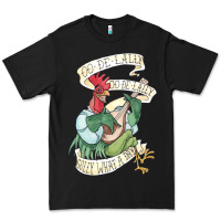 Alan A Dale Rooster  Oo De Lally Golly What A Day Tattoo Watercolor Pa Premium Tee | Teevron