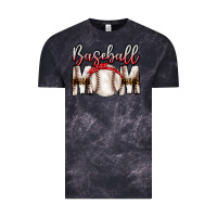 Cloud Black Baseball Mom Vintage Tee - CowhideDigitalArt