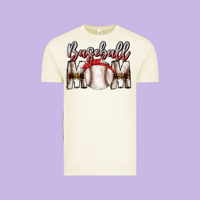 Baseball Mom Vintage Tee Designed By Cowhidedigitalart