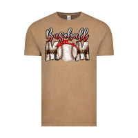 Vintage Coffee Baseball Mom Vintage Tee - CowhideDigitalArt