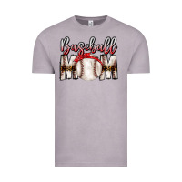 Vintage Zinc Baseball Mom Vintage Tee - CowhideDigitalArt