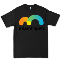 Black MIAMI OPEN Premium Tee - artisFamous