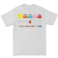 Dove Grey cool retro 80s pacman ghosts video games Premium Tee - artisFamous