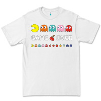 White cool retro 80s pacman ghosts video games Premium Tee - artisFamous