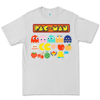 Dove Grey 80s pacman ghosts video games Premium Tee - artisFamous
