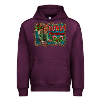 Mauve Wine howdy christmas boots Urban Hoodie - RanaPortraitStore