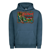 Pigment Midnight Navy howdy christmas boots Urban Hoodie - RanaPortraitStore