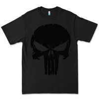 Black the punisher skull black Premium Tee - artisFamous