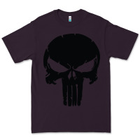 Plum the punisher skull black Premium Tee - artisFamous