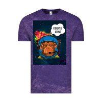 Cloud Purple Forever Alone, Monkey, Space, Monkey At Space, Vintage Tee - Bettercallsaul