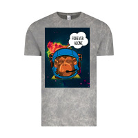 Cloud Rock Forever Alone, Monkey, Space, Monkey At Space, Vintage Tee - Bettercallsaul