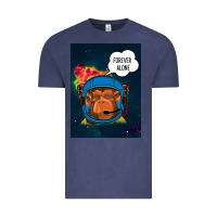 Vintage Denim Forever Alone, Monkey, Space, Monkey At Space, Vintage Tee - Bettercallsaul
