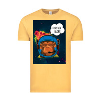 Vintage Mustard Forever Alone, Monkey, Space, Monkey At Space, Vintage Tee - Bettercallsaul