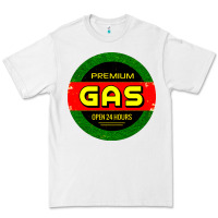 White GARAGE CAR GASOLINE Premium Tee - artisFamous