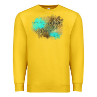 Lemon turquoise leopard patch Premium Sweatshirt - Jasminsmagicworld