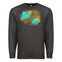 Smoke turquoise leopard patch Premium Sweatshirt - Jasminsmagicworld