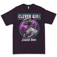 Plum distressed teal raptor clever girl t shirt Premium Tee - artisFamous