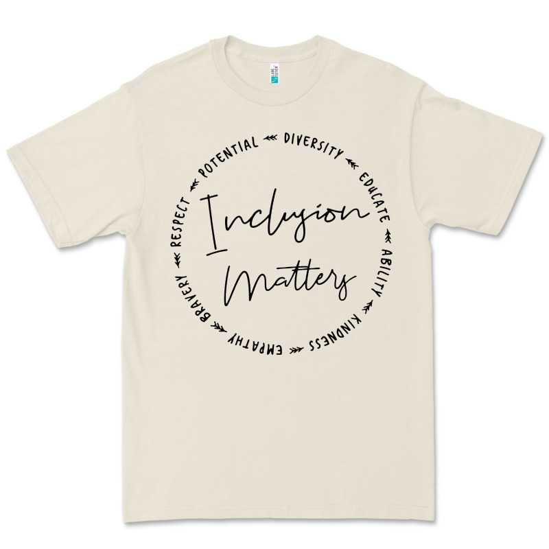 Inclusion Matters With Empathy Bravery Respect Premium Tee by artisFamous | Teevron