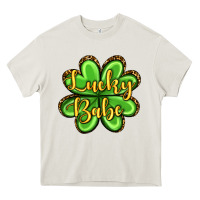Cream St. Patrick's Lucky babe Heavy Core Tee - OliviaCreatesArt