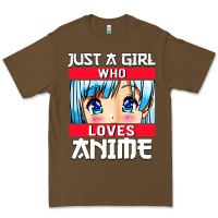 Just A Girl Who Loves Anime Japanese Cute Premium Tee | Teevron