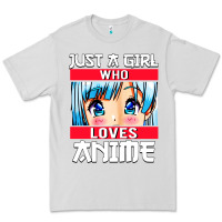 Dove Grey just a girl who loves anime japanese cute Premium Tee - artisFamous