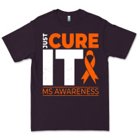 Plum just cure it ms multiple sclerosis awareness Premium Tee - artisFamous