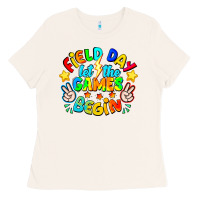 Bone Field Day Let The Games Begin Ladies Tee - CowhideDigitalArt