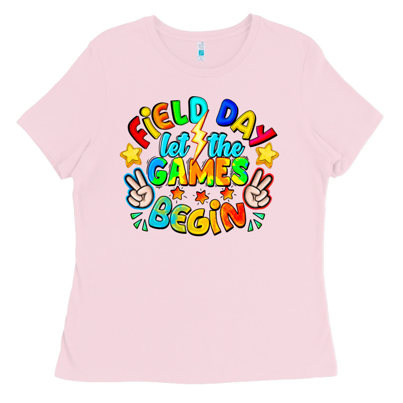 Field Day Let The Games Begin Ladies Tee by CowhideDigitalArt | Teevron