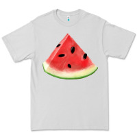 Dove Grey Watermelon Slice Png Premium Tee - artisFamous