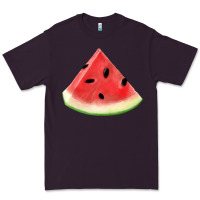 Plum Watermelon Slice Png Premium Tee - artisFamous