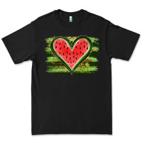 Black Watermelon Heart Premium Tee - artisFamous