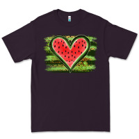 Plum Watermelon Heart Premium Tee - artisFamous