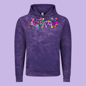 Valentine Laboratory Vintage Hoodie Designed By Cowhidedigitalart