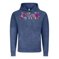 Vintage Denim Valentine Laboratory Vintage Hoodie - CowhideDigitalArt
