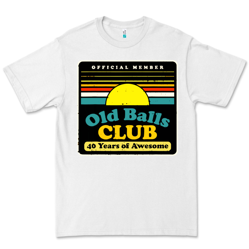 Mens Old Balls Club 40 Years Awesome Premium Tee by artisFamous | Teevron