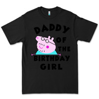 Black mens peppa pig daddy of the birthday Premium Tee - artisFamous