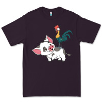 Plum hei hei rooster and pig funny cartoon Premium Tee - artisFamous