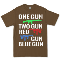 Cacao one gun two gun red gun blue gun Premium Tee - artisFamous