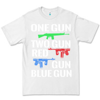 White one gun two gun red gun blue gun Premium Tee - artisFamous
