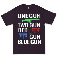 Plum one gun two gun red gun blue gun Premium Tee - artisFamous