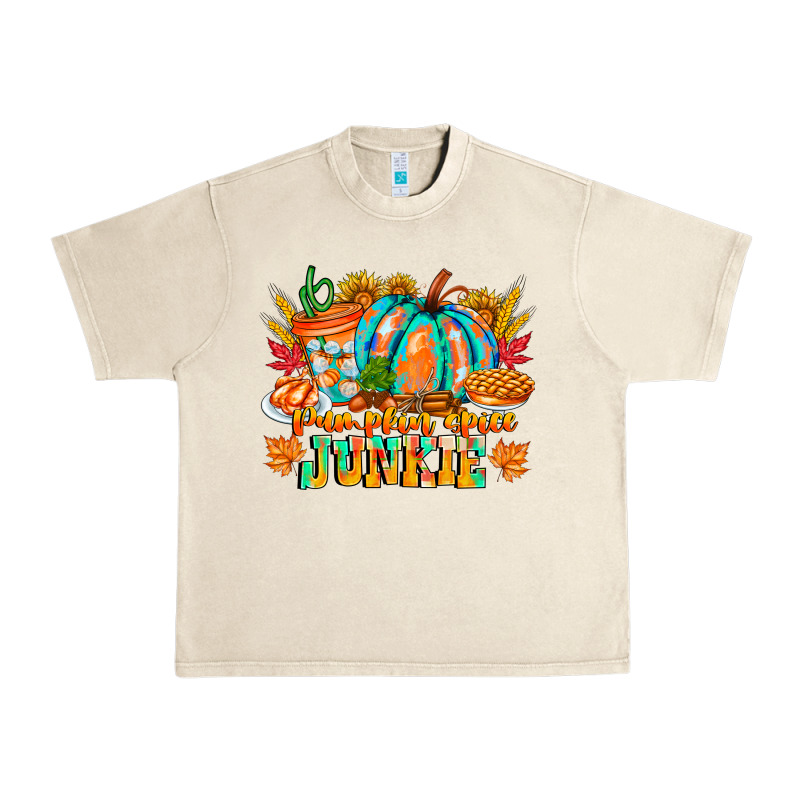 Pumpkin Spice Junkie Urban Heavy Tee by CowhideDigitalArt | Teevron
