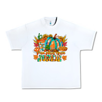 White Pumpkin Spice Junkie Urban Heavy Tee - CowhideDigitalArt