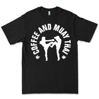 Black caffè e muay thai divertente Premium Tee - artisFamous