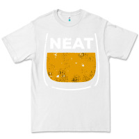 White neat whiskey glass Premium Tee - artisFamous