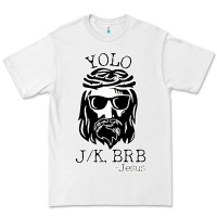 White funny jesus easter yolo jk brb Premium Tee - artisFamous