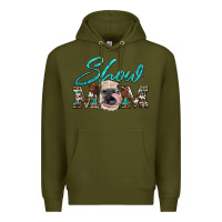Army Green show mom aztec cowhide heifer Premium Hoodie - Artiststas
